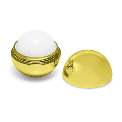 ALBA. Lip balm with ABS round-shaped packaging